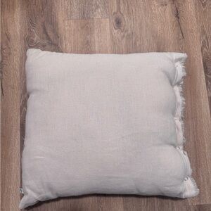 NWOT frayed Light pink pillow